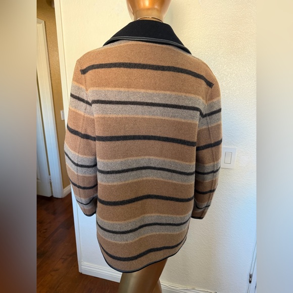 Madewell Brown and Black Striped Men's Jacket - Picture 6 of 8